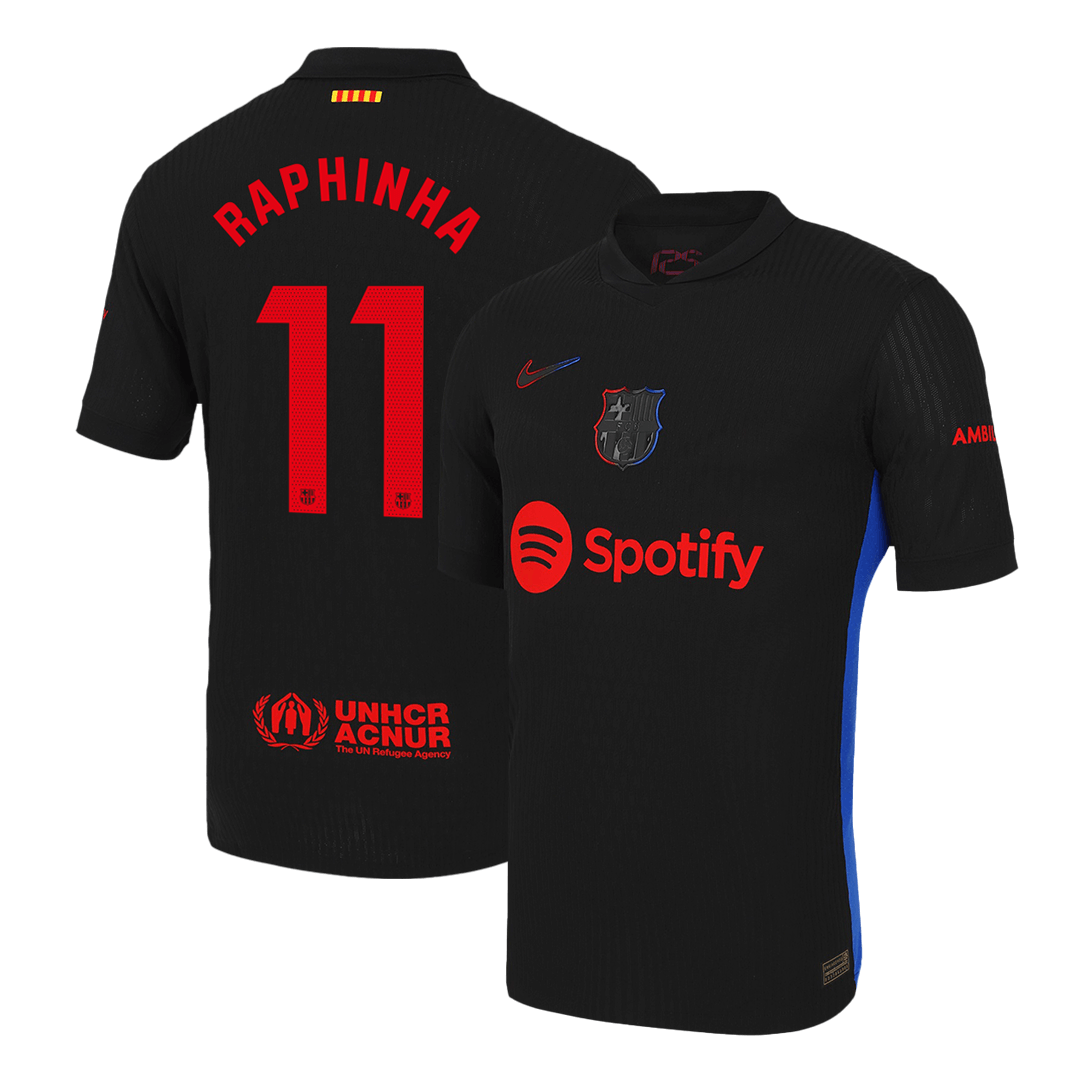 Player Version RAPHINHA #11 Barcelona Away Cheap Soccer Jersey 2024/25 Go Soccer World Shop