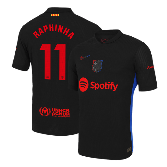 Player Version RAPHINHA #11 Barcelona Away Cheap Soccer Jersey 2024/25 Go Soccer World Shop