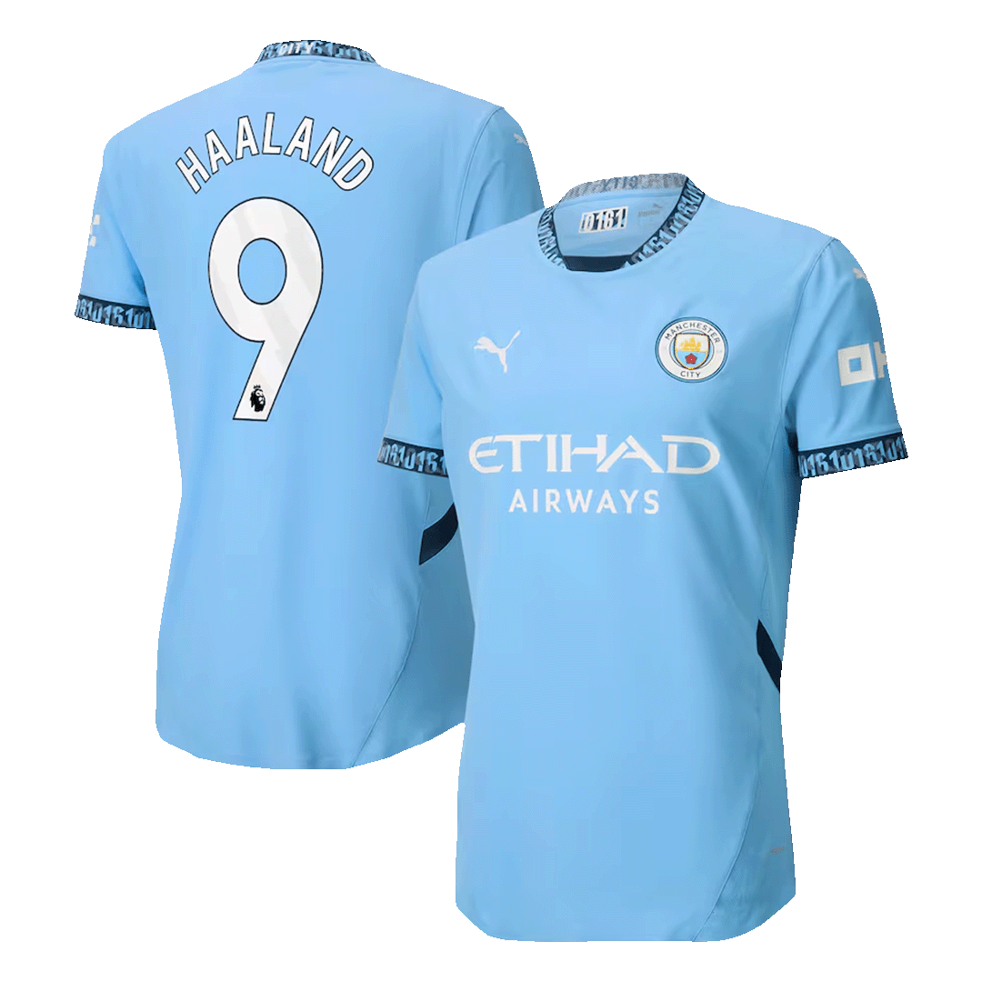 Player Version HAALAND #9 Manchester City Home Cheap Soccer Jersey 2024/25 Go Soccer World Shop