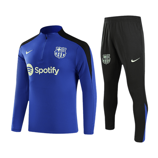 Barcelona Zipper Sweatshirt Kit(Top+Pants) 2024/25 Go Soccer World Shop