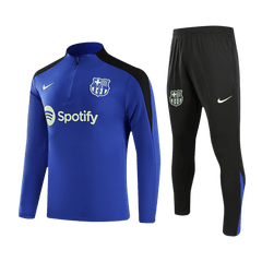 Barcelona Zipper Sweatshirt Kit(Top+Pants) 2024/25 Go Soccer World Shop