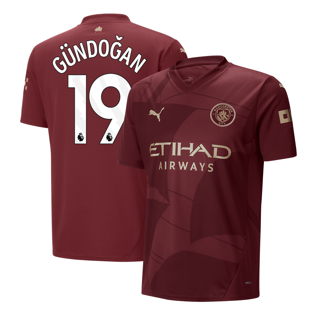 G?NDO?AN #19 Manchester City Third Away Cheap Soccer Jersey 2024/25 Go Soccer World Shop