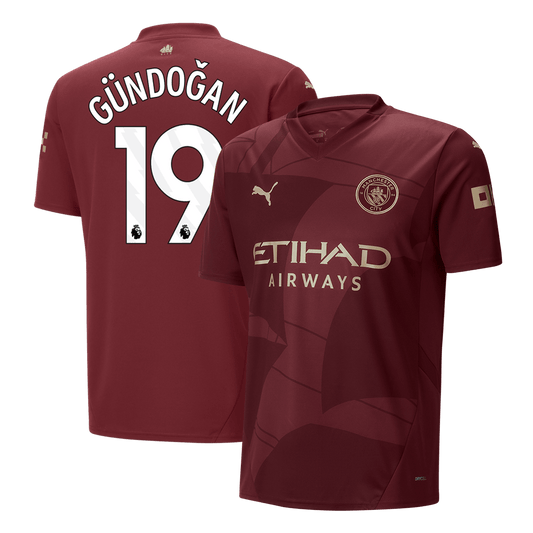 G?NDO?AN #19 Manchester City Third Away Cheap Soccer Jersey 2024/25 Go Soccer World Shop