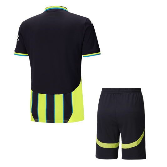 Manchester City Away Cheap Soccer Jersey Kit(Jersey+Shorts) 2024/25 Go Soccer World Shop