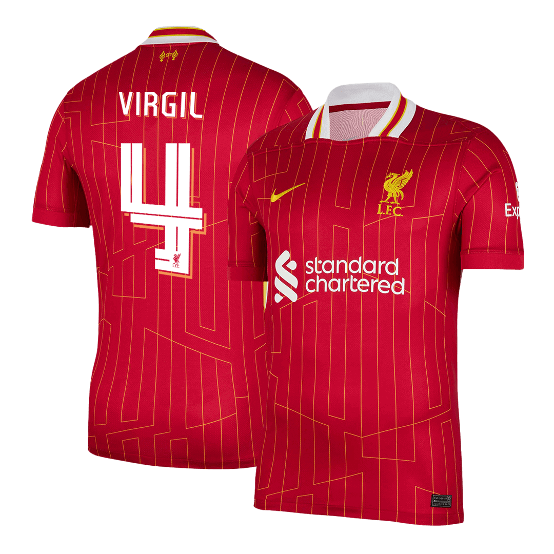 VIRGIL #4 Liverpool Home Cheap Soccer Jersey 2024/25 - UCL Go Soccer World Shop
