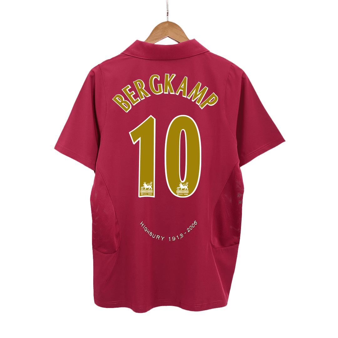 Retro BERGKAMP #10 2005/06 Arsenal Home Cheap Soccer Jersey Go Soccer World Shop