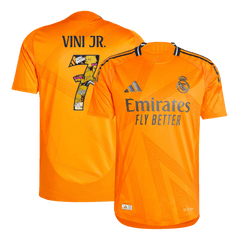 Player Version VINI JR. #7 Real Madrid Away Cheap Soccer Jersey 2024/25 - Bear Champ Font Go Soccer World Shop