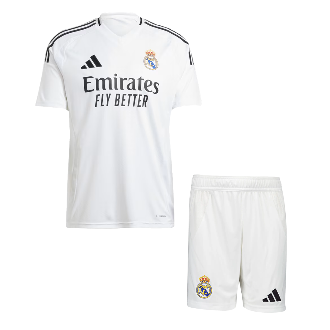 Real Madrid Home Cheap Soccer Jersey Kit(Jersey+Shorts) 2024/25 Go Soccer World Shop