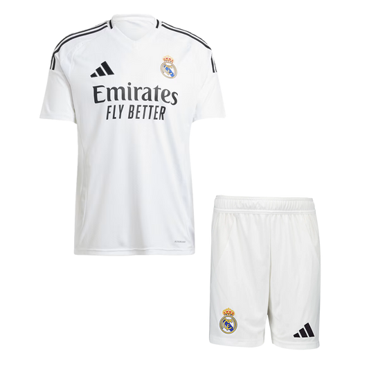 Real Madrid Home Cheap Soccer Jersey Kit(Jersey+Shorts) 2024/25 Go Soccer World Shop