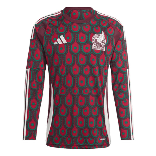 Men's Mexico Home Long Sleeve Soccer Jersey Copa América 2024 Go Soccer World Shop