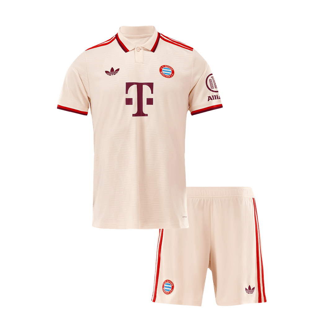Kid's Bayern Munich Third Away Cheap Soccer Jersey Kit(Jersey+Shorts) 2024/25 - UCL Go Soccer World Shop