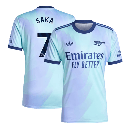 SAKA #7 Arsenal Third Away Cheap Soccer Jersey 2024/25 Go Soccer World Shop