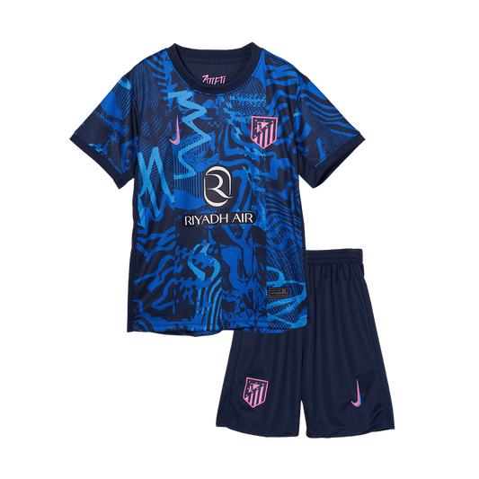Kid's Atletico Madrid Third Away Cheap Soccer Jersey Kit(Jersey+Shorts) 2024/25 Go Soccer World Shop
