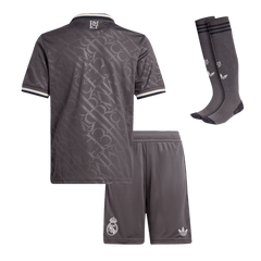Kid's Real Madrid Third Away Cheap Soccer Jersey Kit(Jersey+Shorts+Socks) 2024/25 Go Soccer World Shop