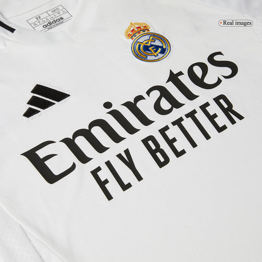 Kid's Real Madrid Home Soccer Jersey Kit(Jersey+Shorts) 2024/25 Go Soccer World Shop