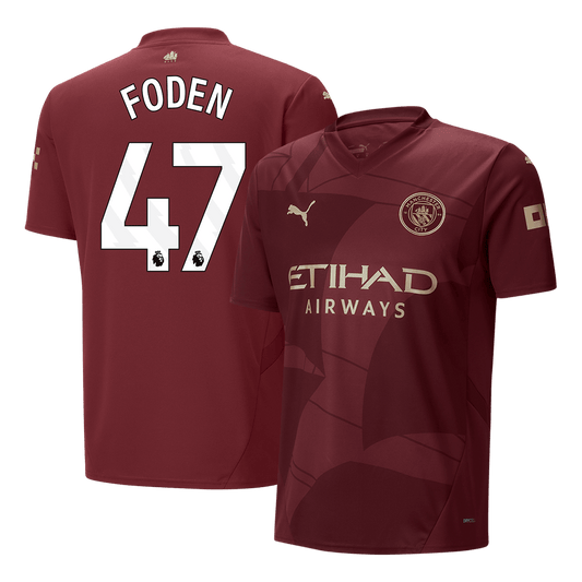 FODEN #47 Manchester City Third Away Cheap Soccer Jersey 2024/25 Go Soccer World Shop