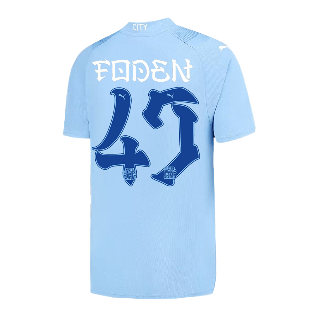 FODEN #47 Manchester City Japanese Tour Printing Home Cheap Soccer Jersey 2023/24 Go Soccer World Shop