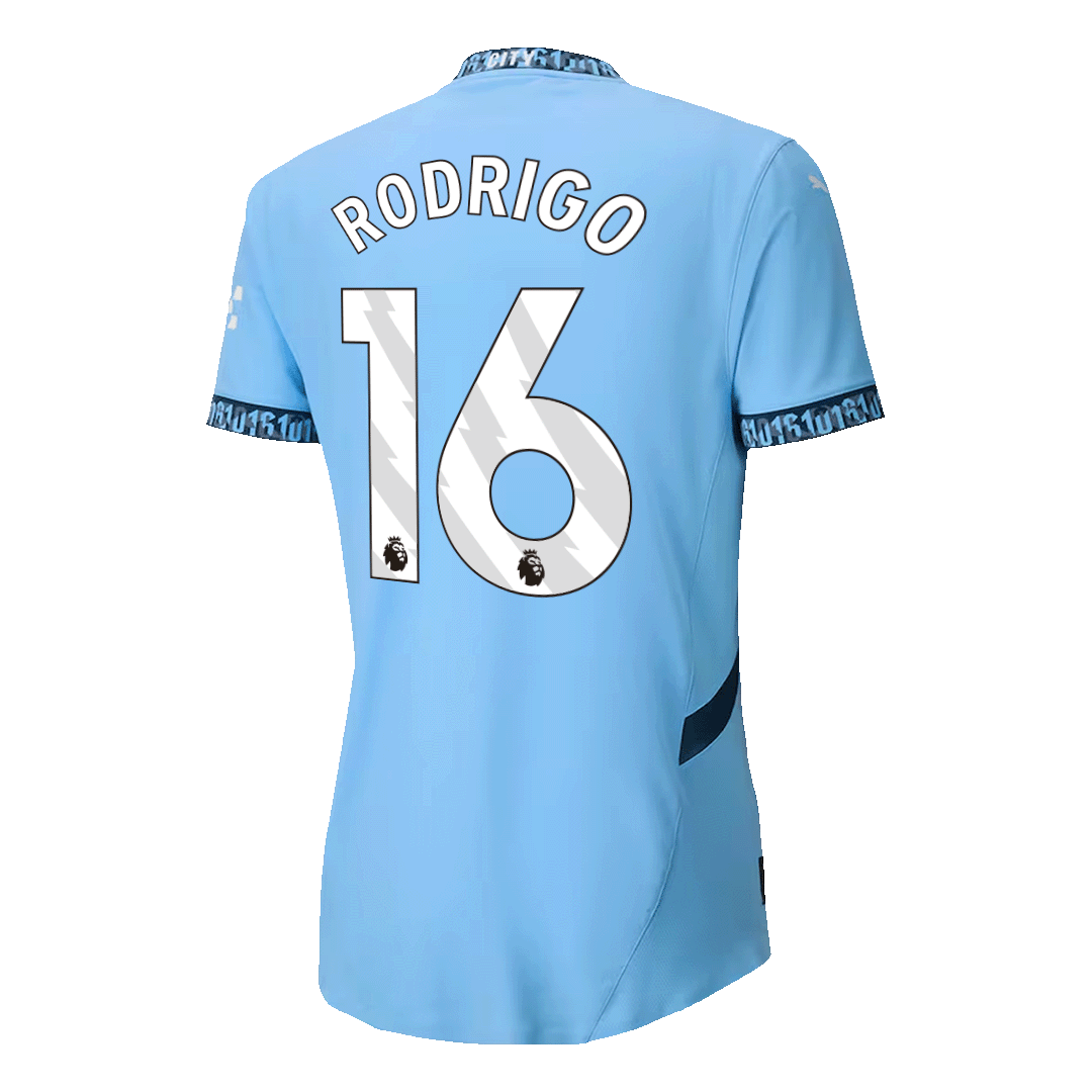 Player Version RODRIGO #16 Manchester City Home Cheap Soccer Jersey 2024/25 Go Soccer World Shop