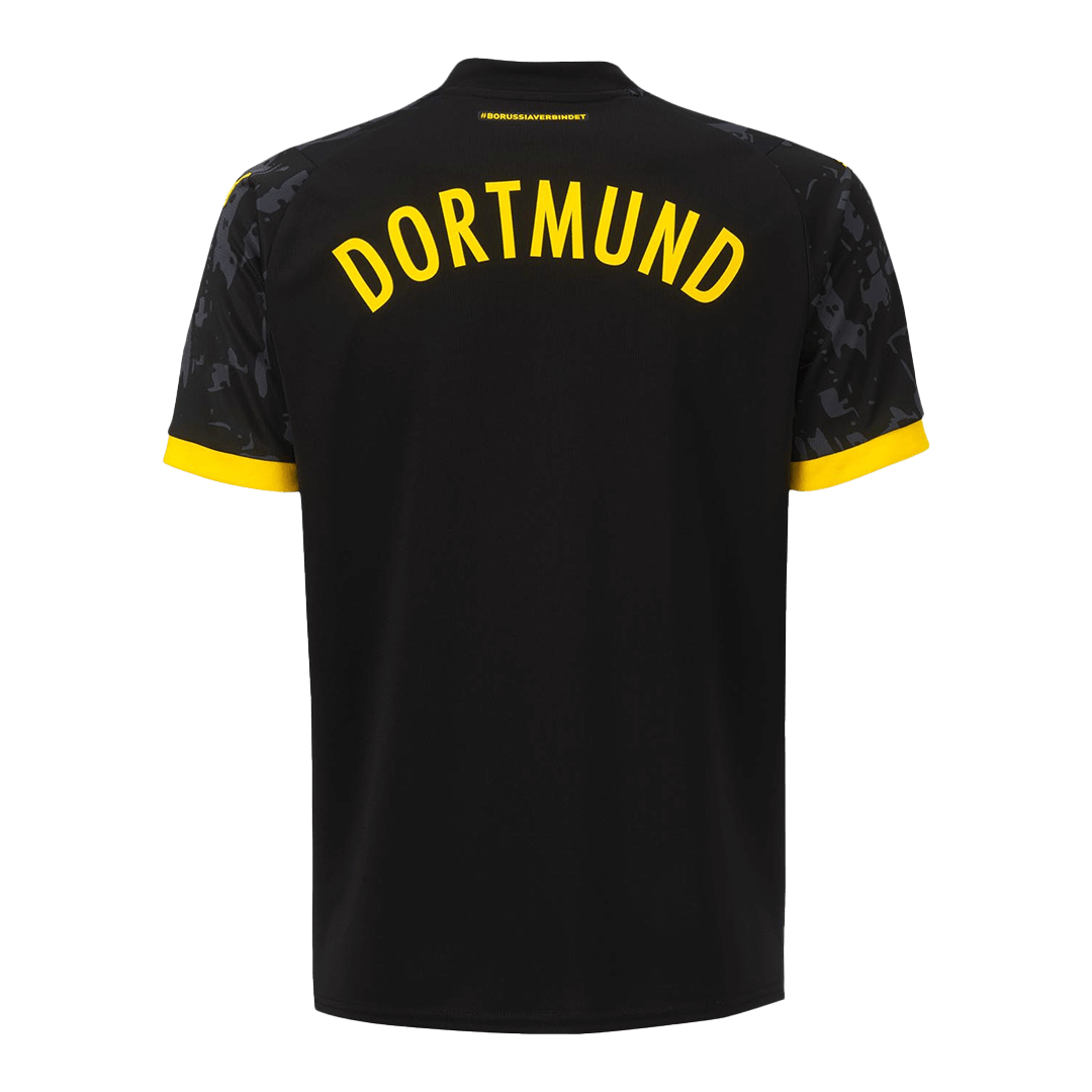 Kid's Borussia Dortmund Away Cheap Soccer Jersey Kit(Jersey+Shorts) 2023/24 Go Soccer World Shop