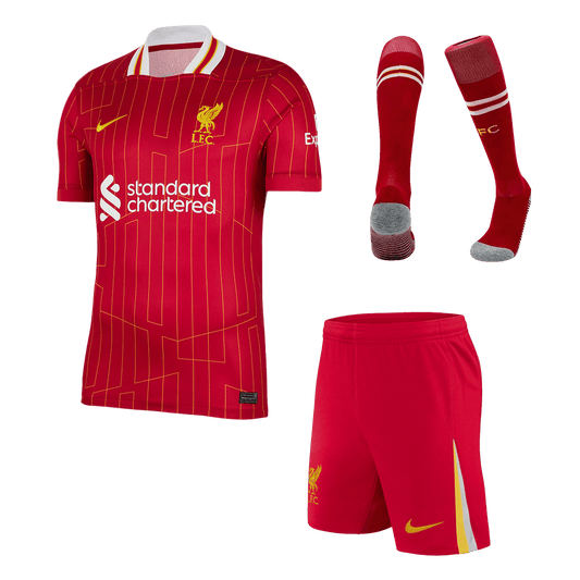 Liverpool Home Cheap Soccer Jersey Kit(Jersey+Shorts+Socks) 2024/25 Go Soccer World Shop