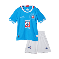 Kid's Cruz Azul Home Cheap Soccer Jersey Kit(Jersey+Shorts) 2024/25 Go Soccer World Shop
