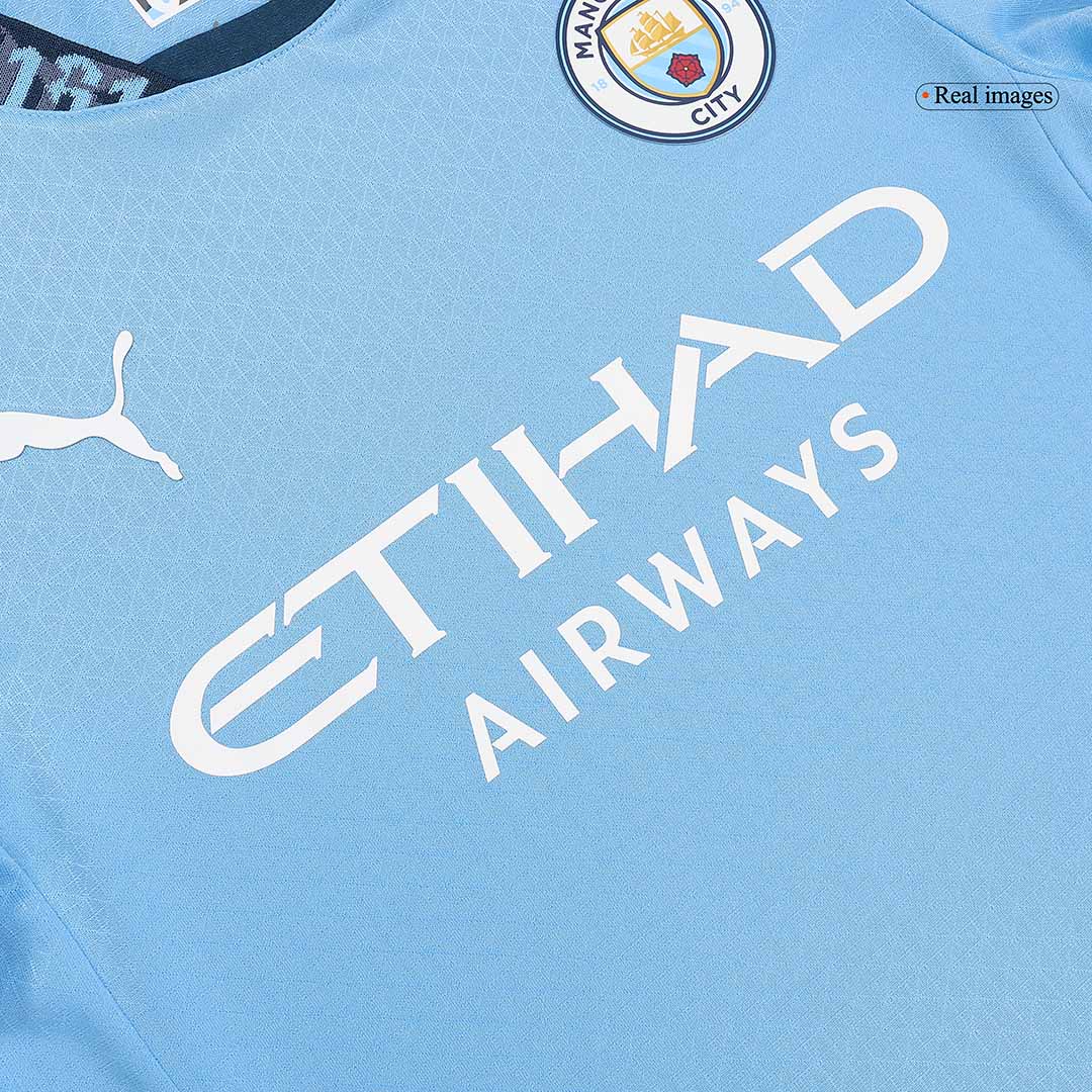 Player Version Manchester City Home Cheap Soccer Jersey 2024/25 Go Soccer World Shop