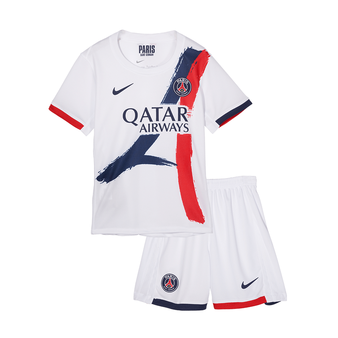 Kid's PSG Away Cheap Soccer Jersey Kit(Jersey+Shorts+Socks) 2024/25 Go Soccer World Shop