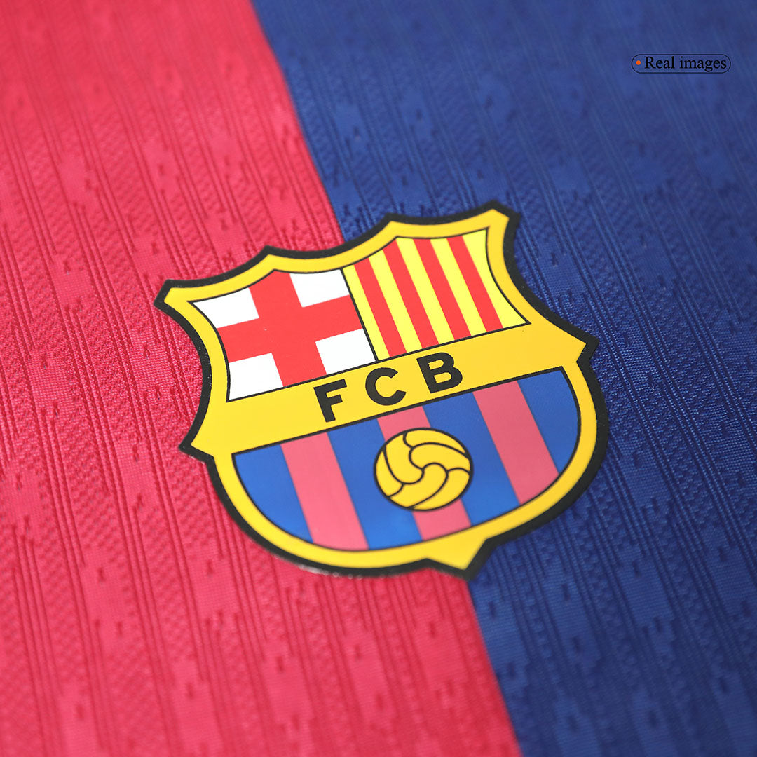 Player Version F.DE JONG #21 Barcelona Home Cheap Soccer Jersey 2024/25 - Spotify Logo Without Text Go Soccer World Shop