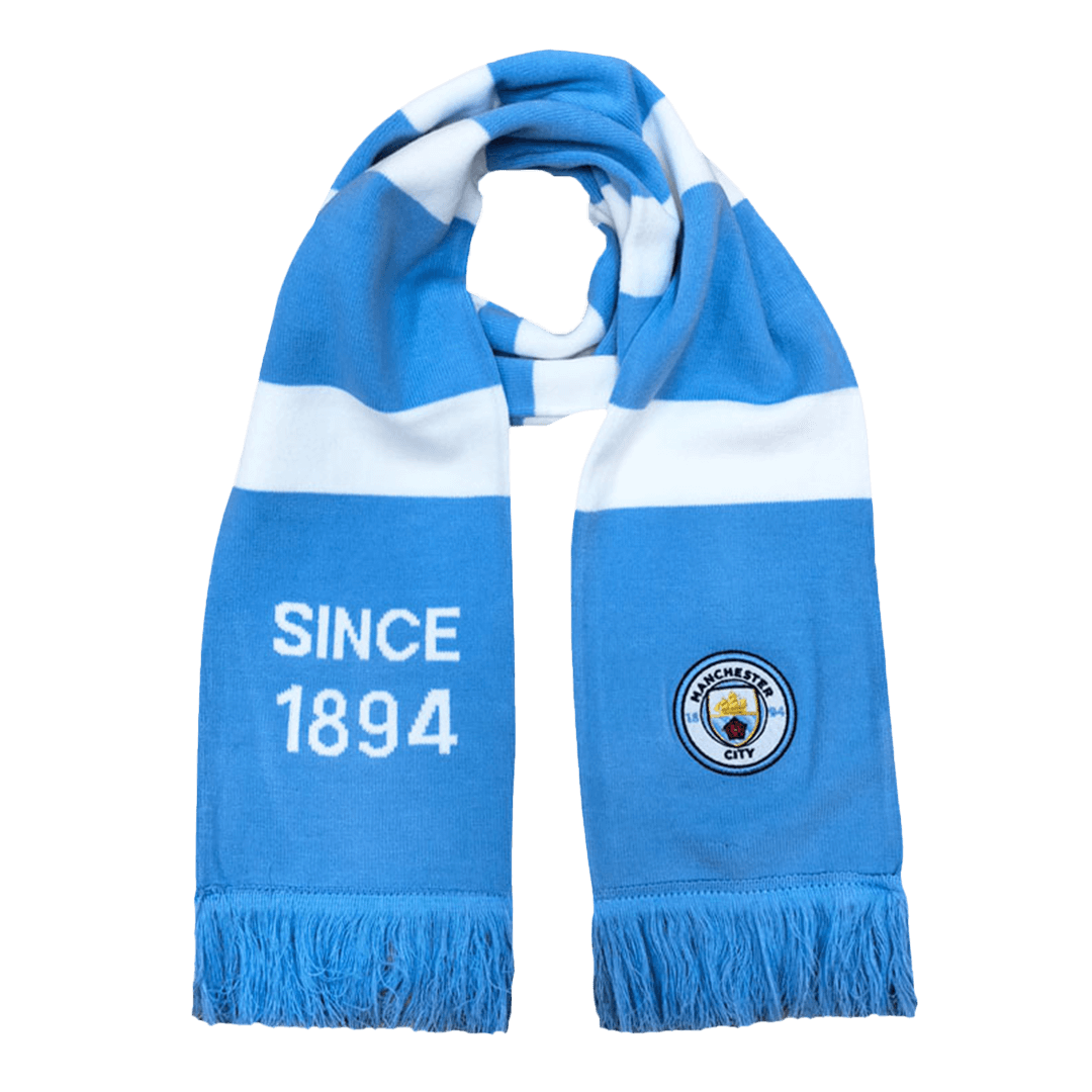 Manchester City Soccer knitting Scarf Blue&White Go Soccer World Shop