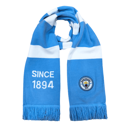 Manchester City Soccer knitting Scarf Blue&White Go Soccer World Shop