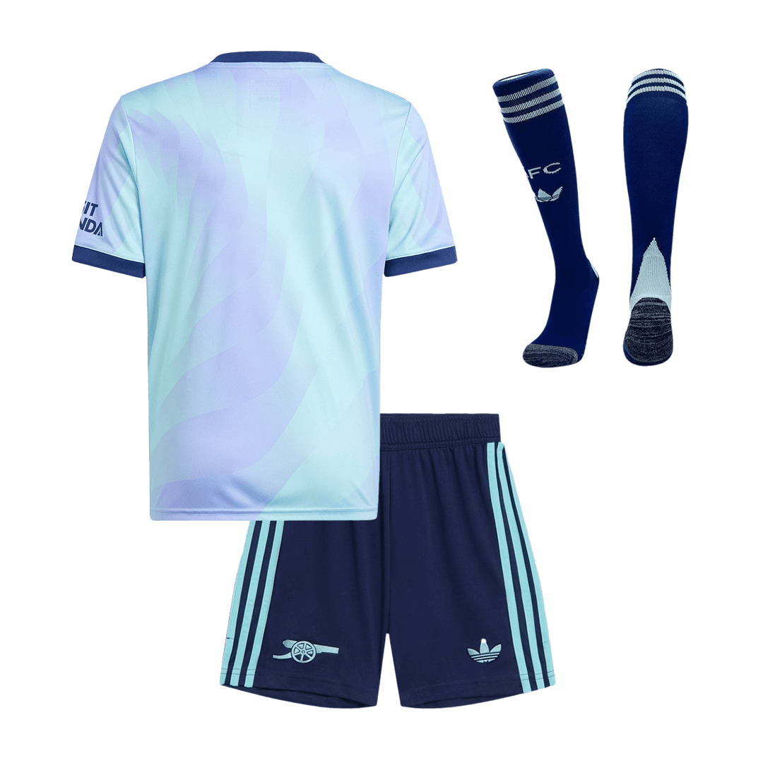 Kid's Arsenal Third Away Cheap Soccer Jersey Kit(Jersey+Shorts+Socks) 2024/25 Go Soccer World Shop