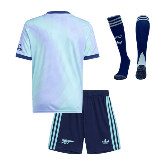 Kid's Arsenal Third Away Cheap Soccer Jersey Kit(Jersey+Shorts+Socks) 2024/25 Go Soccer World Shop