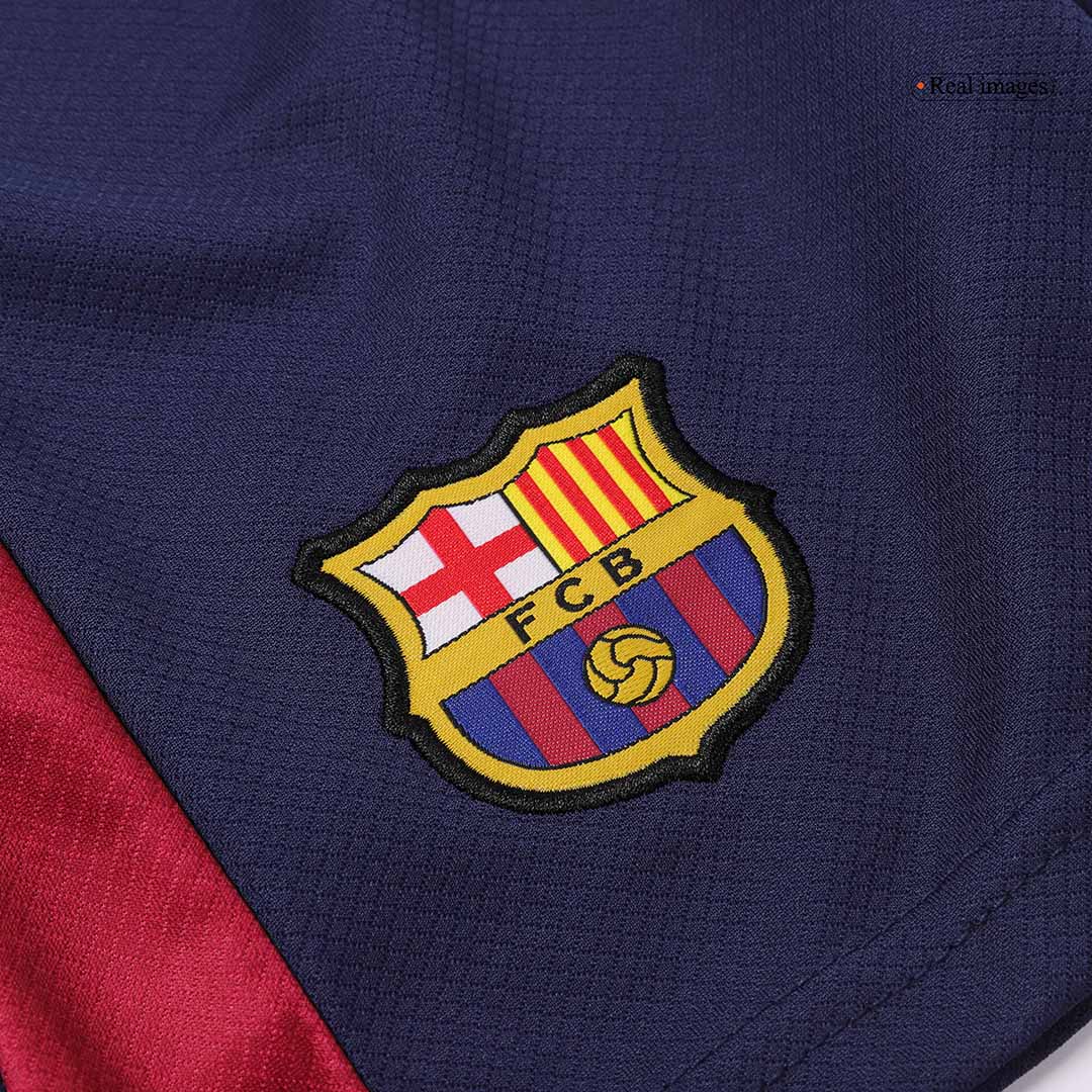 Kid's Barcelona Home Cheap Soccer Jersey Kit(Jersey+Shorts) 2024/25-Spotify Logo Without Text Go Soccer World Shop