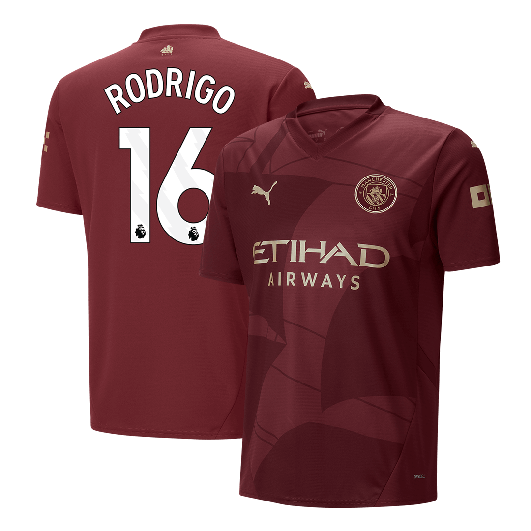 RODRIGO #16 Manchester City Third Away Cheap Soccer Jersey 2024/25 Go Soccer World Shop