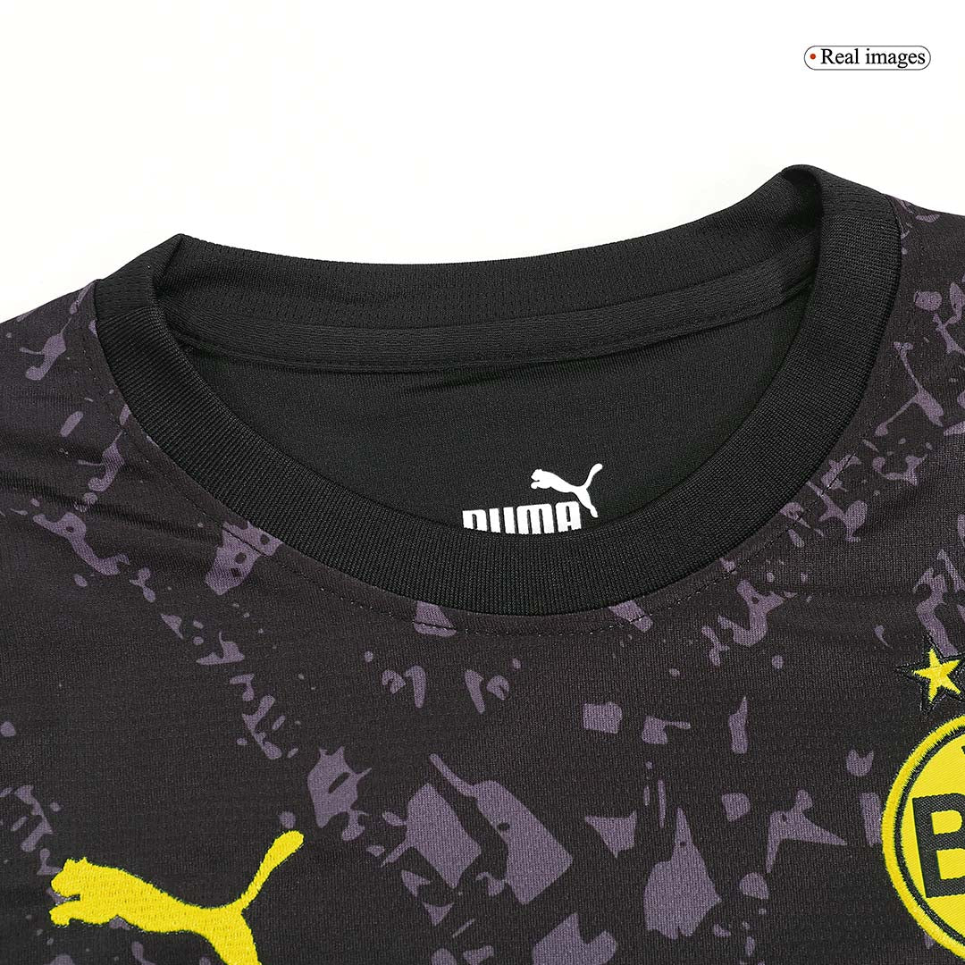 Kid's Borussia Dortmund Away Cheap Soccer Jersey Kit(Jersey+Shorts) 2023/24 Go Soccer World Shop