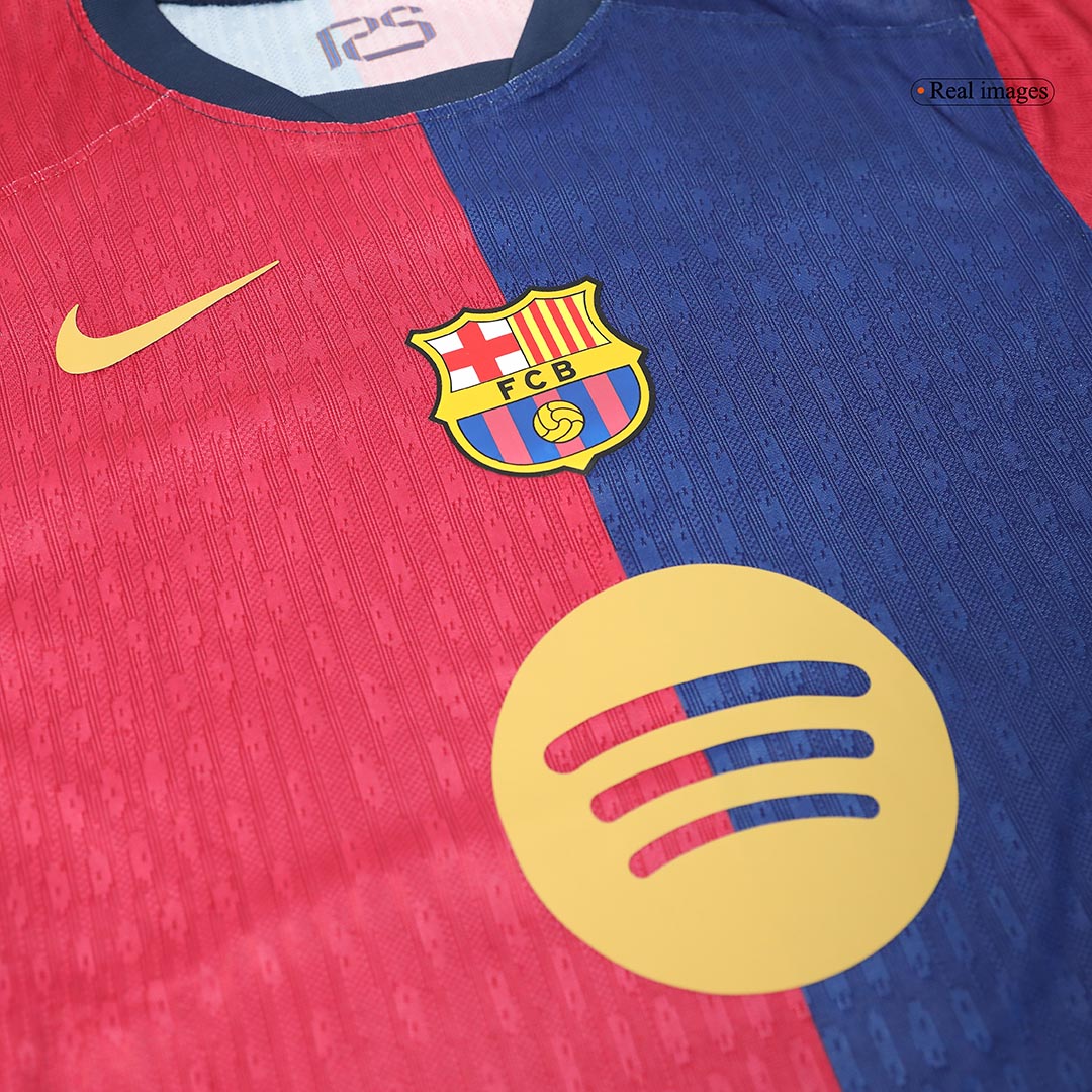 Player Version F.DE JONG #21 Barcelona Home Cheap Soccer Jersey 2024/25 - Spotify Logo Without Text Go Soccer World Shop