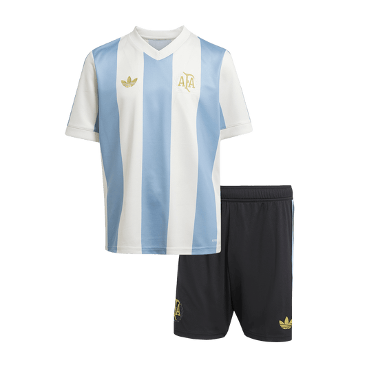 Kid's Argentina Cheap Soccer Jersey Kit(Jersey+Shorts) 2024 - 50th Anniversary Go Soccer World Shop