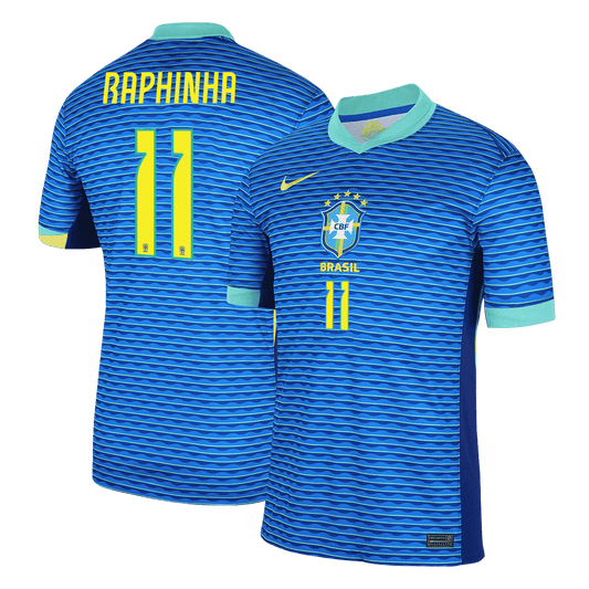 RAPHINHA #11 Brazil Away Cheap Soccer Jersey Copa America 2024 Go Soccer World Shop