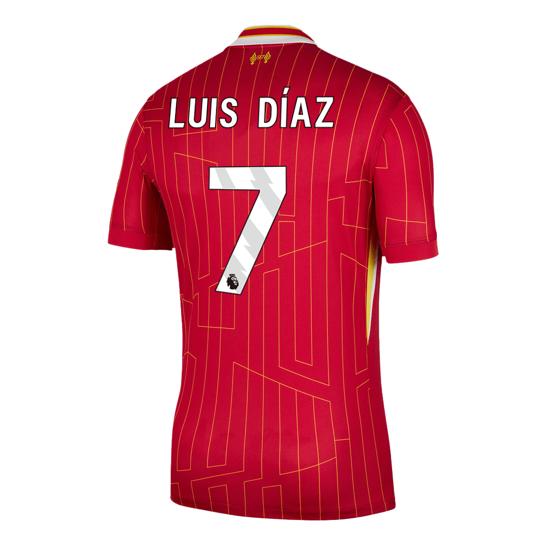 Luis Díaz #7 Liverpool Home Cheap Soccer Jersey 2024/25 Go Soccer World Shop