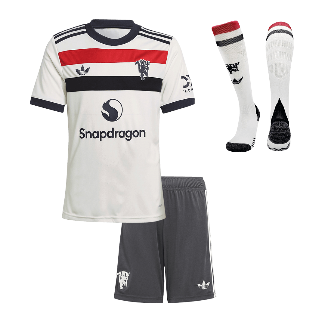 Kid's Manchester United Third Away Cheap Soccer Jersey Kit(Jersey+Shorts+Socks) 2024/25 Go Soccer World Shop