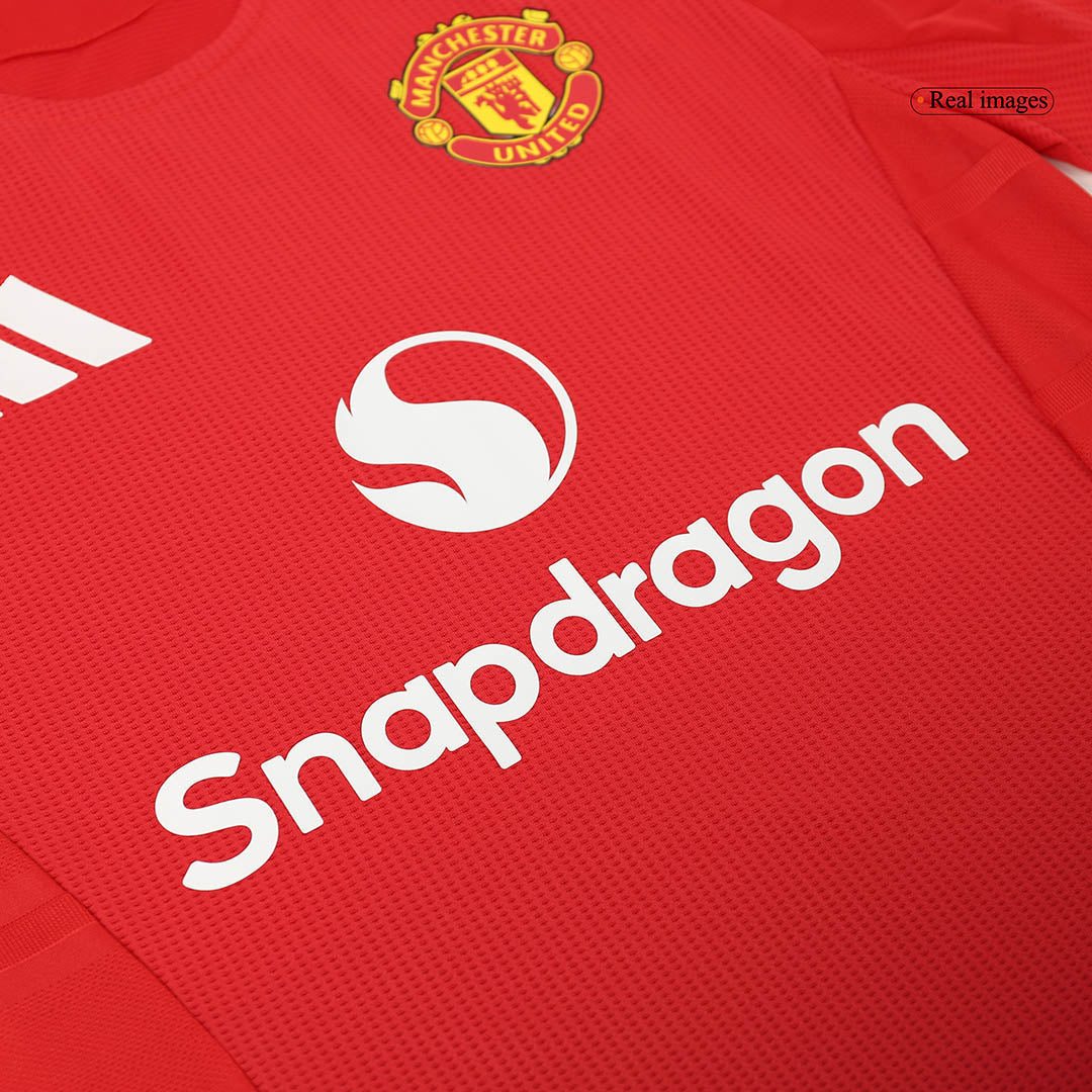 Player Version B.FERNANDES #8 Manchester United Home Cheap Soccer Jersey 2024/25 Go Soccer World Shop