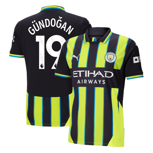 G?NDO?AN #19 Manchester City Away Cheap Soccer Jersey 2024/25 Go Soccer World Shop