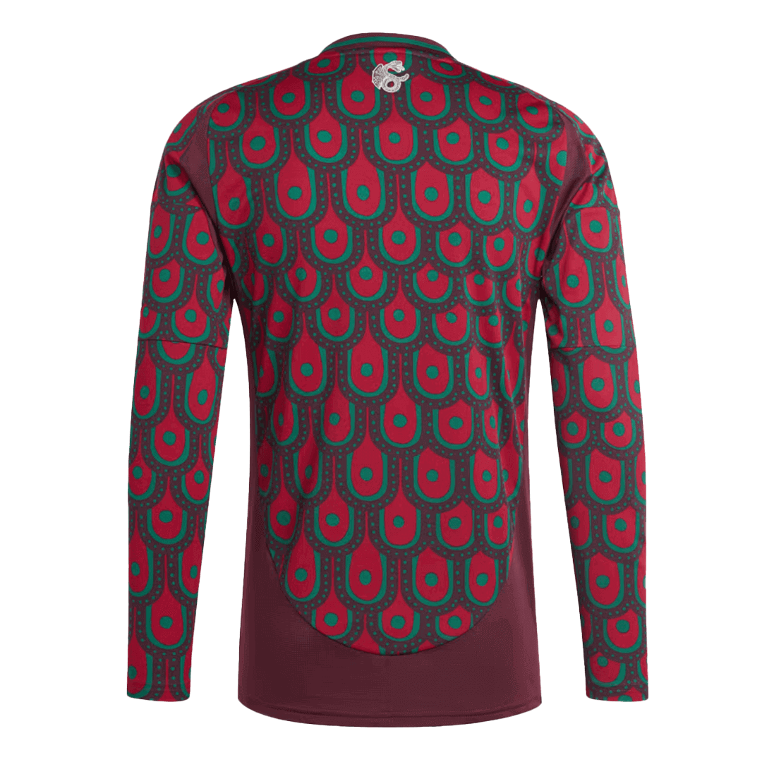 Men's Mexico Home Long Sleeve Soccer Jersey Copa América 2024 Go Soccer World Shop