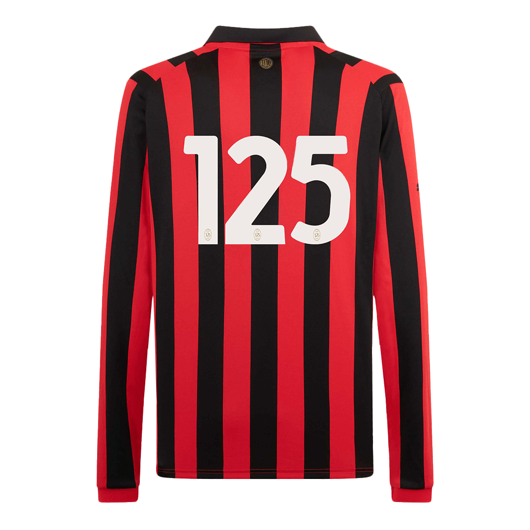 #125 AC Milan 125th Anniversary Long Sleeve Cheap Soccer Jersey 2024/25 Go Soccer World Shop