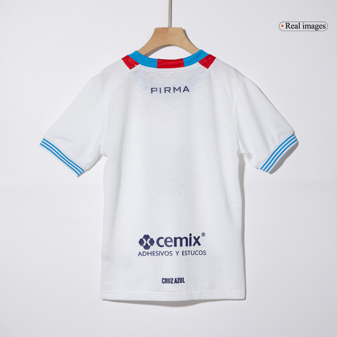 Kid's Cruz Azul Away Cheap Soccer Jersey Kit(Jersey+Shorts) 2024/25 Go Soccer World Shop