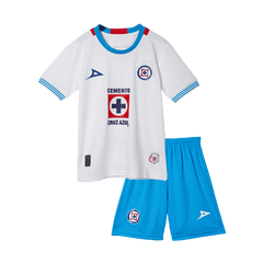 Kid's Cruz Azul Away Cheap Soccer Jersey Kit(Jersey+Shorts) 2024/25 Go Soccer World Shop