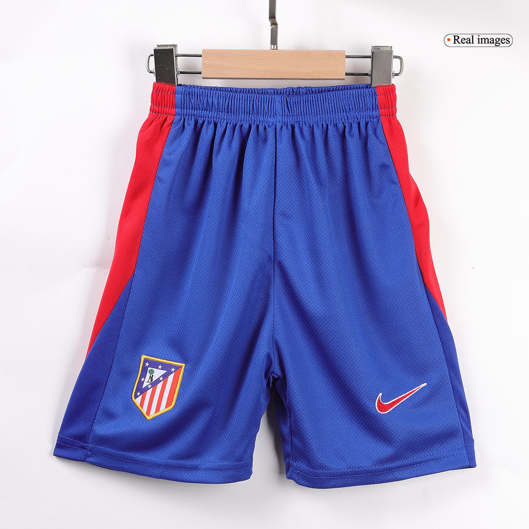 Kid's Atletico Madrid Home Cheap Soccer Jersey Kit(Jersey+Shorts+Socks) 2024/25 Go Soccer World Shop