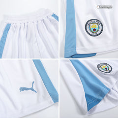 Kid's Manchester City Home Cheap Soccer Jersey Kit(Jersey+Shorts) 2023/24 Go Soccer World Shop