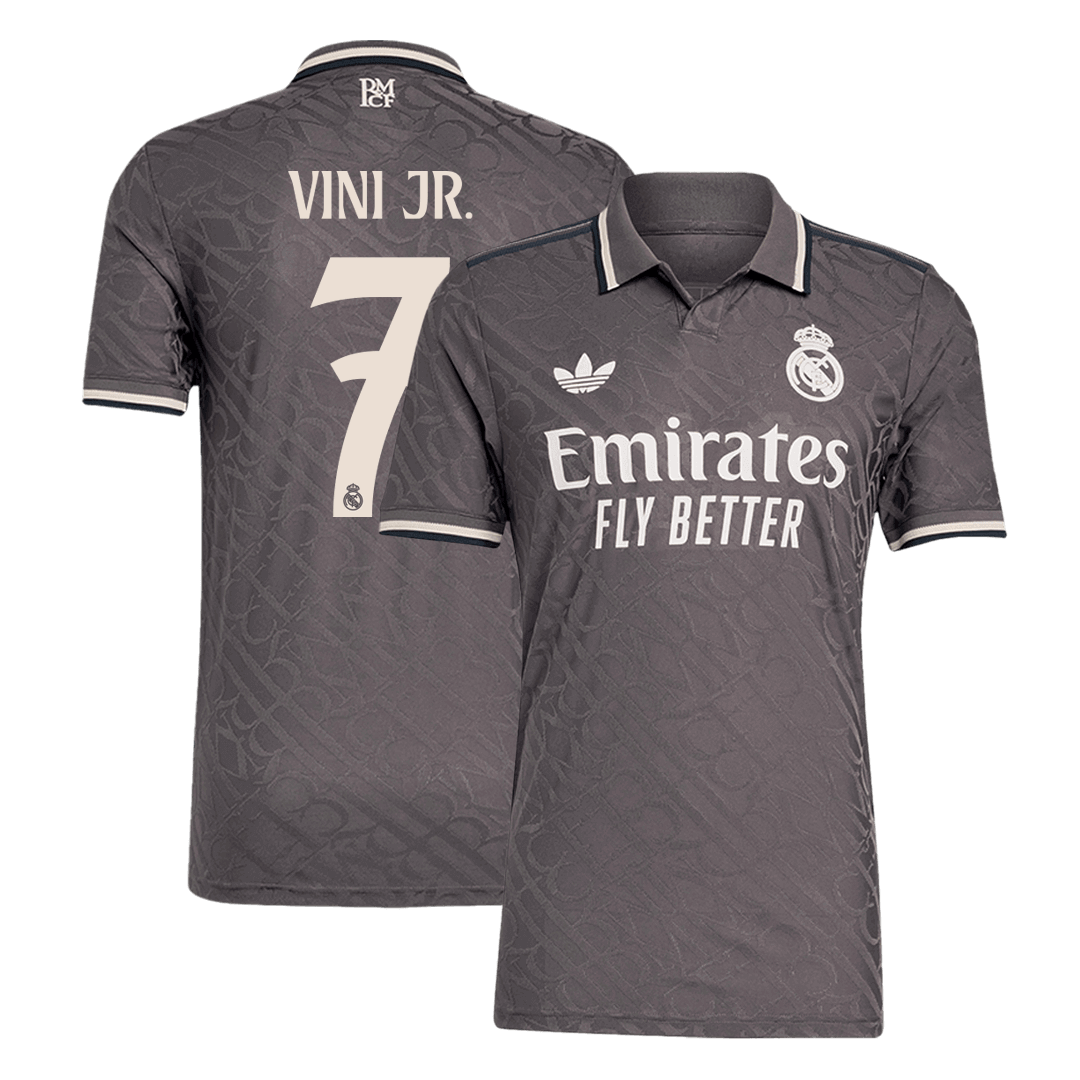 Player Version VINI JR. #7 Real Madrid Third Away Cheap Soccer Jersey 2024/25 Go Soccer World Shop