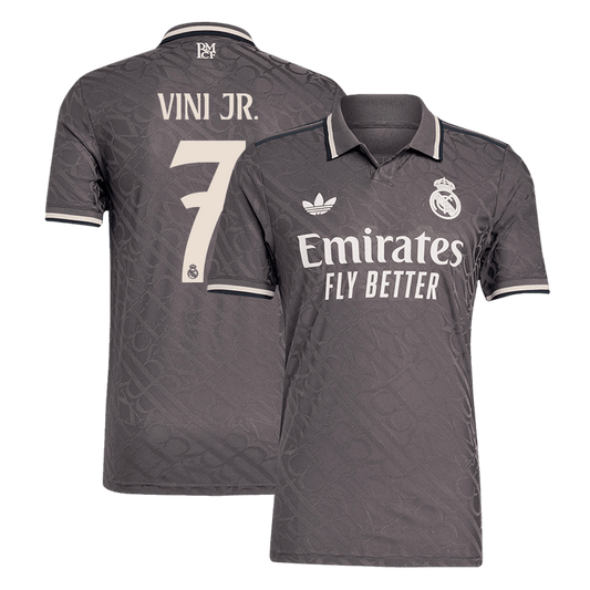 Player Version VINI JR. #7 Real Madrid Third Away Cheap Soccer Jersey 2024/25 Go Soccer World Shop